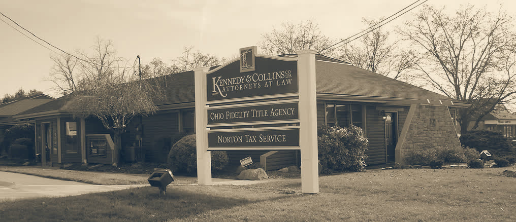 The Kennedy & Collins office building and sign on S. Cleveland-Massillon Road in Norton, Ohio